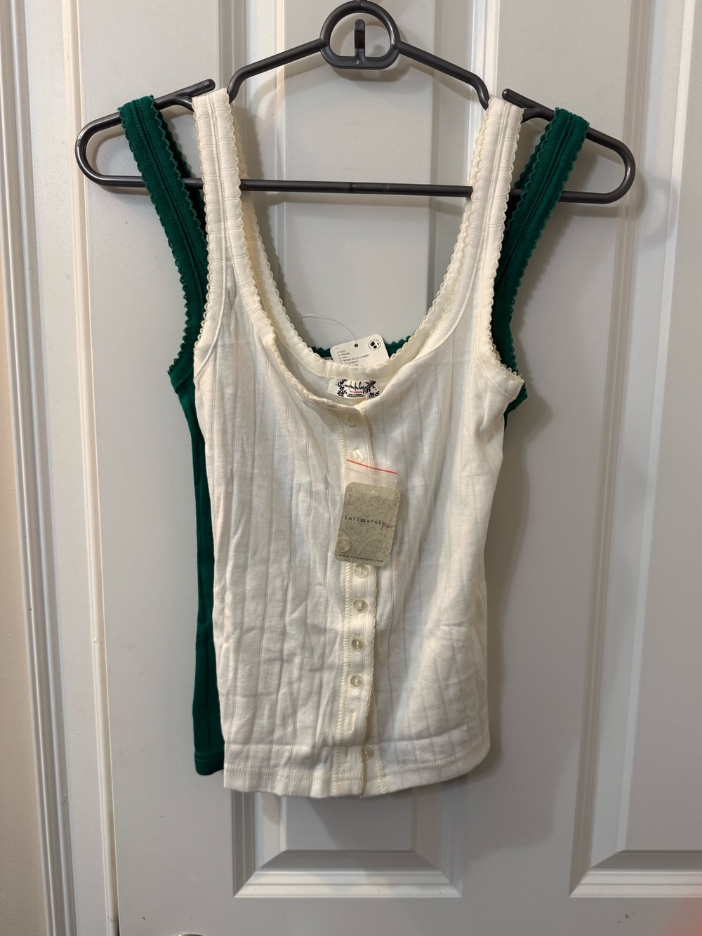 NWT FP Intimately 2PC Bundle Button Up Tank - Size Small.